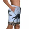 Shorts masculinos Greyhound Jumping Homens Swim Trunks Swimwear Quick Dry Beach Board Whippet Sihthound Dog Natação Boardshorts