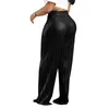 Pantalon femme 2024 INS mode mat écrasé longue jambe large femmes pantalon décontracté taille haute plis dame droite pour la fête