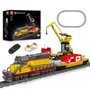 Bloc de construction de Train de Locomotive Diesel EMD SD40-2, Mold King 12027, Trains ferroviaires télécommandés de haute technologie, modèle RC, jouets pour enfants, cadeaux de noël et d'anniversaire