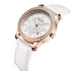 Wristwatches Ladies 2024 Fashion Watches Sports Square Women Quartz Watch Safety Blue Leather Strap Dress Gift Clock