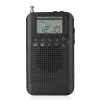 Players HRD104 Mini Radio Estéreo portátil Antena MP3 Musp Music Player LCD Display Digital Tuning Radio com Driver Speaker Rechargable