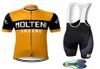 Conjuntos de Corrida Verão Molteni Ciclismo Jersey Set Retro Roupas Homens Road Bike Camisas Terno MTB Bicicleta Bib Shorts Maillot Ropa Ciclism8325268