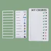 Självdisciplin Punch Card Portable Plastic Checklist Board återanvändbar för att göra List Notepad Kids Life Daily Planner