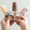 Bakformar popsicle box sommar hem hemlagad mögel isform popsicles gör grädde mögel kylskåp vit