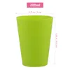 Disposable Cups Straws Bright Colored Lightweight Plastic Beer Containers Tableware Child Water