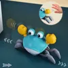 Animaux électriques/RC Robot crabe électronique jouet interactif Animal électrique marche pour animaux de compagnie avec musique USB Charge jouets drôles pour enfants cadeau d'anniversaire YQ240402