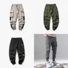 Cargo Joggers pour hommes décontracté Hip Hop poche mâle pantalon de survêtement Streetwear rubans Techwear pantalon