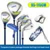 PGM Kindergolfclubs Beginnersset Linkerhand met tas Headcover Gift Kids JRTG006 Lichtgewicht ijzers Putter Swing 95-155 cm 240326