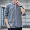 Spring/summer Thin Plaid Long Sleeved Shirt for Mens Loose Instagram Trendy Korean Construction Site Work