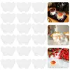 Ciotole 24 pezzi a forma di petalo tazza di mousse contenitore per gelato tazze piccole dessert parfait che serve piatto di plastica di frutta di Natale