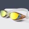 Regolabile Impermeabile Anti Nebbia Protezione UV Adulti Lenti Colorate Professionali Immersione Occhiali da Nuoto Occhiali Occhialini da Nuoto 1592576