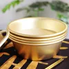 Dinnerware Sets 2 Pcs Vintage Rice Bowl Salad Korean Traditional Aluminum Restaurant Bowls