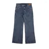 Jeans pour hommes Second Order Bootcut Selvedge Denim Pantalon légèrement évasé Coupe décontractée