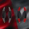 Ett par rött/svart/smidda biltillbehör Kolfiber rattskifte för infiniti QX50Q50LQ60 18-21