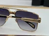 men glasses THE DAWN design sunglasses square K gold hollow frame high-end top quality outdoor uv400 eyewear with case