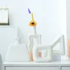 Vase Vilead Geometric Ceramic Vase Vase Triangle Square Pampas Grass Ardance White Modern Living Room Table Teab