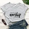 Kvinnors t-skjortor gjorda för att dyrka t-shirt religiösa kvinnor kort ärm kristen bibel tshirt