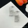 Sieraden BB Earring Internet Celebrity Niche Design gevoel Volledig diamant dubbele B letter oorbellen licht luxe modieus gevoel beroemde oorbellen rn53