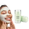 Private Label massief gezichtsmasker aangepast bulk logo diepe reiniging stick groene thee essentie verfrissende oliebesturing gezichten zorg make -up