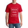 Anpassad T -shirt för män Kvinnor gör din designtext Print Original High Quality Gifts Tshirt Womans Tshirt 240318