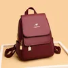 Designer Backpack Women High Quality Cow Leather Large Capacity School Bags for Girls Travel 240323