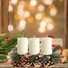 Decoratieve bloemen Versier Pine Coon Holder Birthday Decoration for Girl Christmas Stand Plastic Tealight