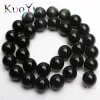 Bracelets Natural Stone Black Agates Hematite Lava Obsidian Beads Round Loose Bead for Jewelry Making Diy Bracelet Accessory 4/6/8/10/12mm