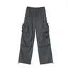 Pantalons pour hommes UMI MAO Vêtements de travail fonctionnels américains pour l'automne Lâche Niche Design Large Jambe Droite Casual Long Hommes Pantalons