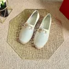 Klasyczny projektant damski Fisherman Dress Buty Designer Flat Casual Cow Skórzane mokasyny Moccasins Summer Walk Comfres