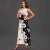 Urban Sexy Dresses Lady Spring Summer Long Dress White Slveless Floral Print Elegant Dresses For Women 2023 Party Beach Women Dress Plus Size Y240402