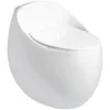Bathroom Sink Faucets Egg-Shaped Toilet Flush Mute Sit Siphon Ceramic Creative Small Apartment Ordinary Household