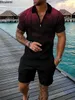 2024 Herr sommarkläder Luxury Polo Shirts Short Sleeve Set Casual Man Shorts Tracksuit Outfits Social Golf Lapel T-Shirts 240402