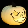 Castiçais ocos abóbora lâmpada decoração festa de halloween operada decoração