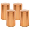 Bouteilles de stockage 4pcs Conteneur en métal Café contemporain Couvercle anti-odeur Cuisine Portable Épices hermétiques Thés polyvalents Bouteille de pot