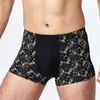 Onderbroek Men Boxer naadloos Mid Rise modaal ondergoed print u-bump mannelijk slipje u bol