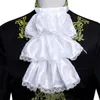 Yizyif Fallo Collar per bambini/adulti Jabot in pizzo vittoriano e polsini set da palcoscenico coloniale coloniale a vapore costume accessorio