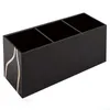 Storage Boxes 3 Lattices Makeup Brush Organizer Cosmetic Pen Container Plastics Eyebrow Pencile Holder Standing Cosmetics Box