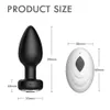 Vibratore anale per uomo Telecomando senza fili Butt plug in silicone Giocattolo del sesso gay Donna Prodotti per adulti Massaggiatore della prostata 240320