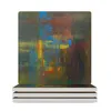 Table Mats Beautiful Abstract Painting Ceramic Coasters (Square) Christmas Tea Plate Cute Kitchen