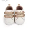 First Walkers Newborn Baby Shoes Leather Boy Girl Shoes Toddler Rubber Sole Anti-Slip First Walkers Infant Moccasins L240402