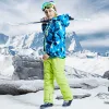 Costumes Costume de Ski enfant garçons filles hiver Sports de plein air imperméable Ski snowboard vestes pantalons de neige ensemble costumes d'hiver pour enfants