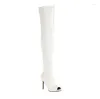 Dance Shoes Women Pole Woman Dancing Boots Fish Mouth Knee High Sexy Women's Ultra-high Steel Tube Heels