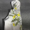 Självgjorda nål broderade blommor maskrosor krysantemum plysch high street hoodies blommiga hoodies trend