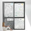 Window Stickers 1 Roll Glass Sticker 3D Colorful Tulip Pattern Frosted Waterproof UV Protector Matte Paster Films Decal