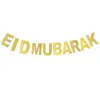 Décoration de fête Chicinlife Eid Mubarak banderole bannière musulmane suspendue GarlandHajj Ramadan fournitures