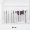 Behandlungen 10pcs Nutia Clean Nagel Bohrer Bits Set Nagel Wolfram Stahllegierung Schleifkopf für Maniküre Nagelkunstwerkzeuge