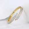 Bracelet tendance coloré strass ouvert pour femmes hommes couleur or acier inoxydable bohème Bracelet cadeau ami poignet bijoux
