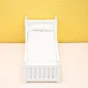 1:12 Dollhouse Miniature bed Wit Europeaan eenpersoonsbed met lade slaapkamer Meubels Model Decor Toy Doll House Accessoires