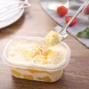 Łyżki 5pcs Zestaw stali ze stali nierdzewnej Kreatywna kawa Lody Deser Retro Cute Square Head Spoon Strepe Cuithing Kitchen Gadżet