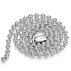 Pendentifs Lybuy 5MM perle ronde S925 argent bijoux accessoires tendance pull chaîne rétro personnalité boucle hommes et femmes
